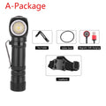 POCKETMAN XHP50 LED Rechargeable Flashlight & Head Torch – Magnetic USB