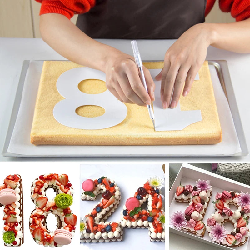 9-Piece Number Cake Molds Set – Fondant Cake Decorating Cake Decorating Molds Oasis Select