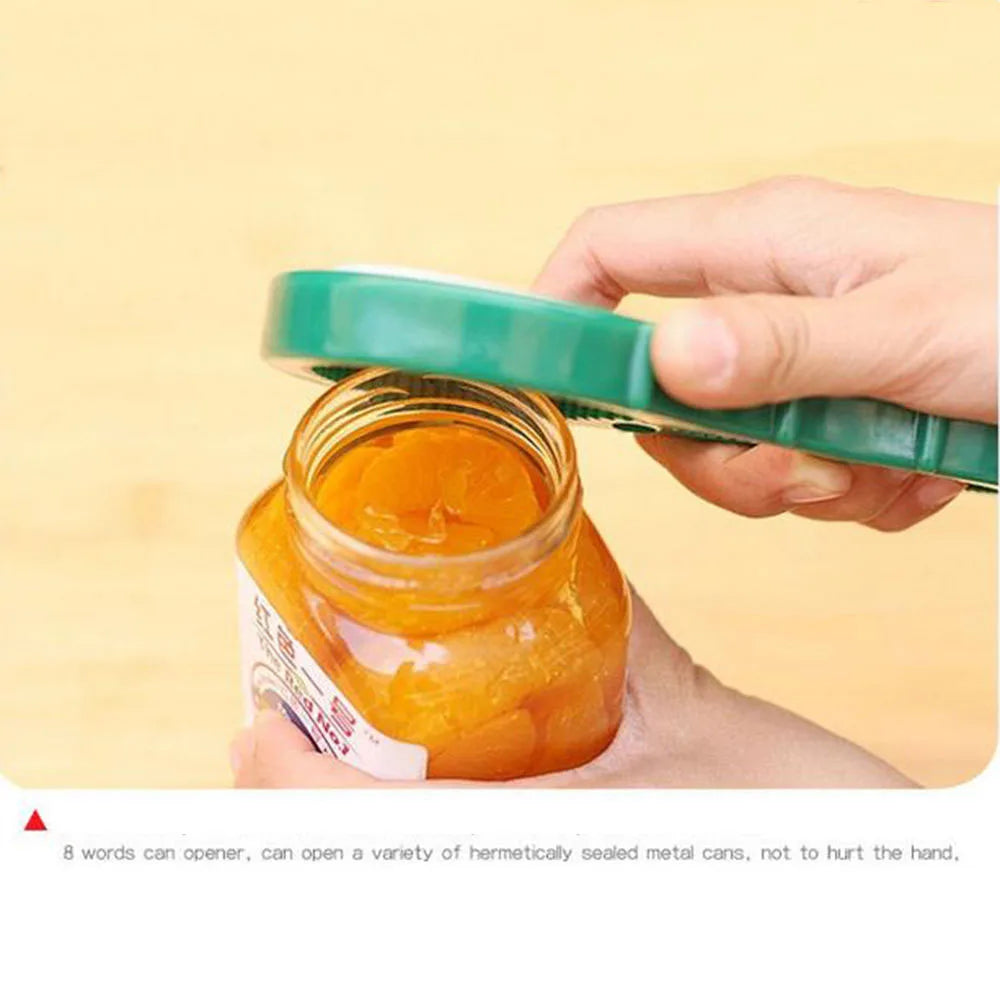 Creative Jar Opener Multi Purpose Jar Lids Bottle Cap Grip Rubber Opener Tool for Soda Bottles Condiments Canned Goods Bar Tools Oasis Select