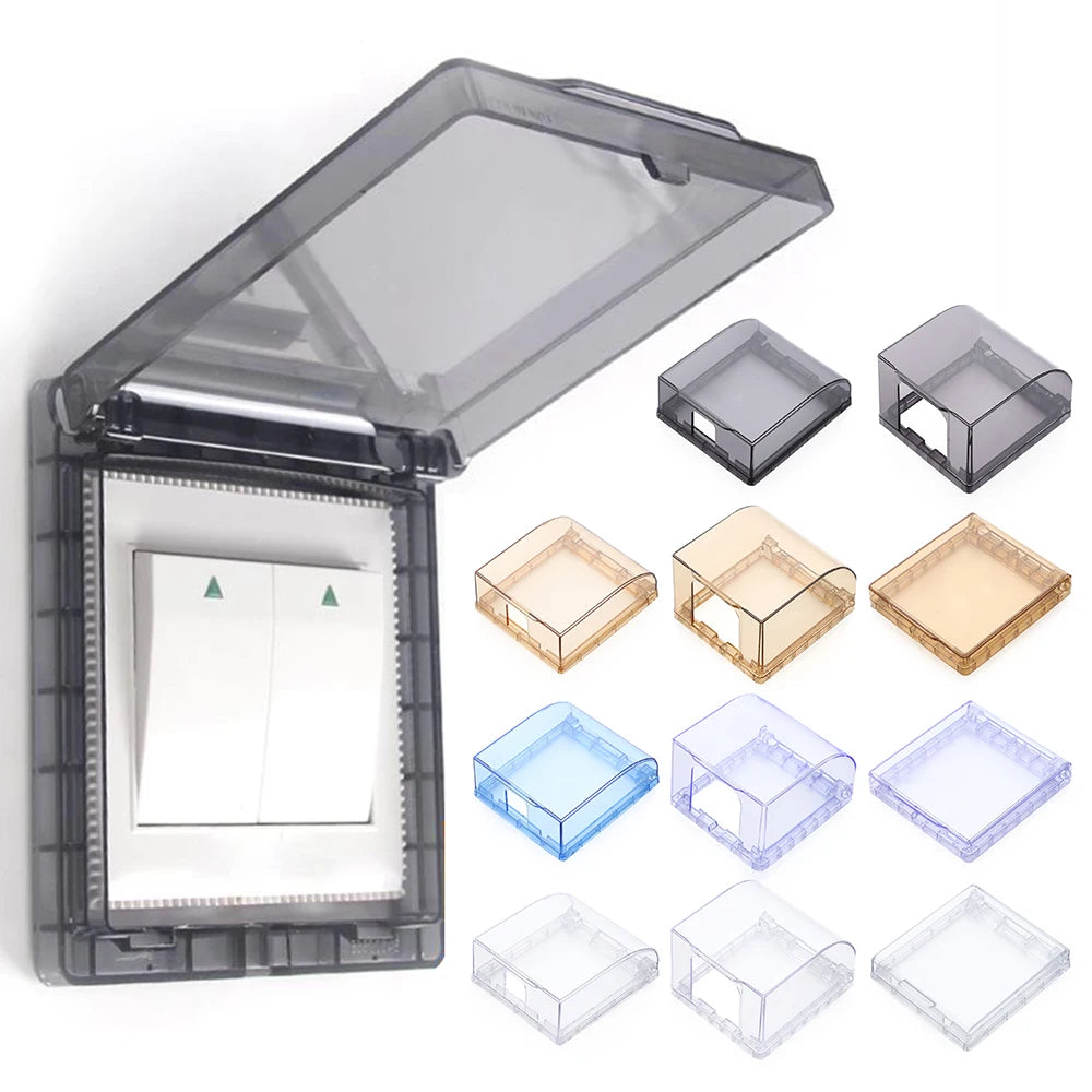86 Type Waterproof Socket Cover | Self-Adhesive Wall Switch Box