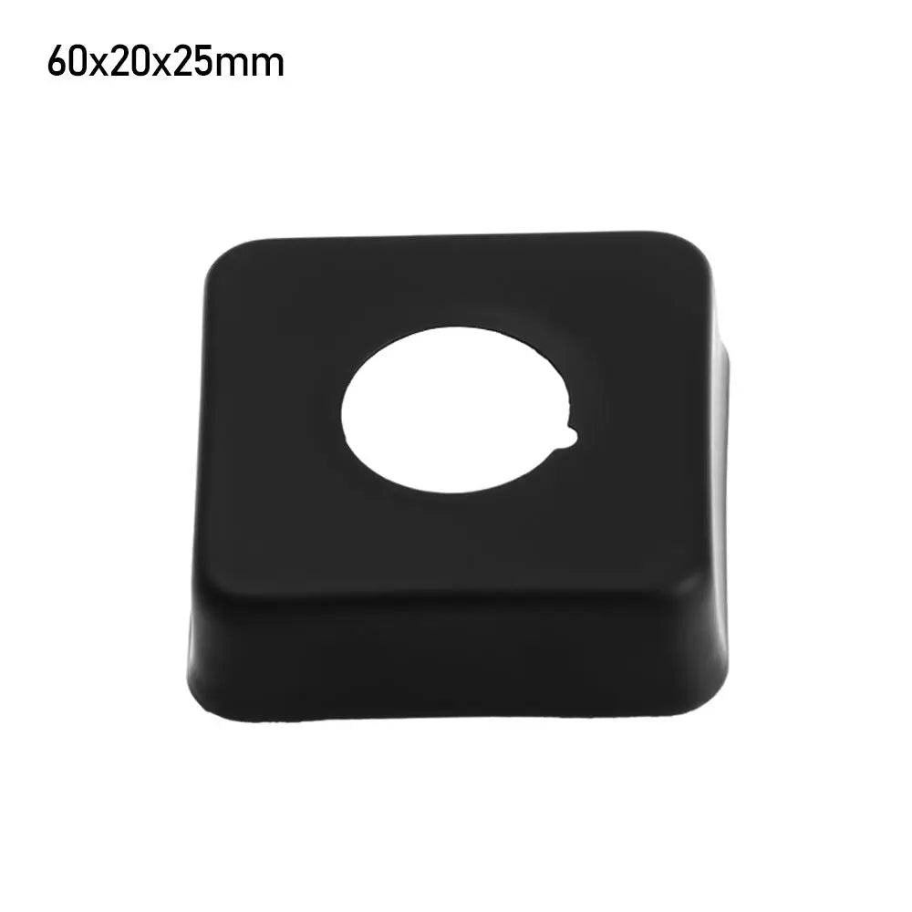 Black Stainless Steel Water Pipe Wall Covers Shower Chrome Finish Faucet Decorative Cover Kitchen Bathroom Accessories Oasis Select 60x20x25mm