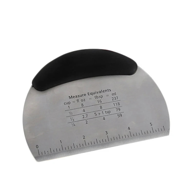 Stainless Steel Dough Scraper & Pizza Cutter with Scale Dough Scraper Oasis Select