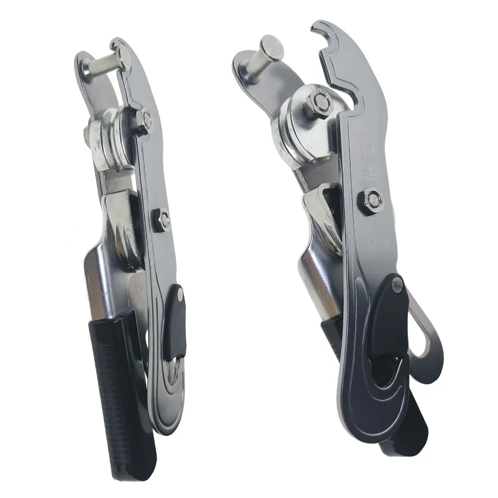 30KN Climbing Self Braking Stop Descender Rock Climber Rope Clamp Grab Belaying Rappelling Gear Oasis Select
