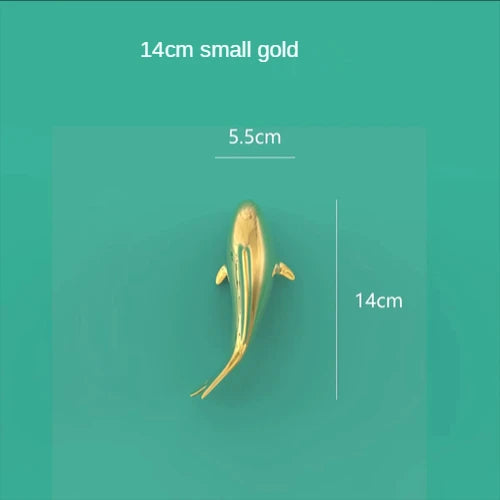 European electroplating fish 3D three-dimensional wall decoration living room dining room background wall decoration room decor Oasis Select Small Golden Fish