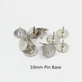 50pcs Rubber Brooch Button Clasps Pin Back Clutch Care Cap Nail Tie Back Stoppers Squeeze Badge Holder Jewelry Accessories Oasis Select 10mm RH Pin