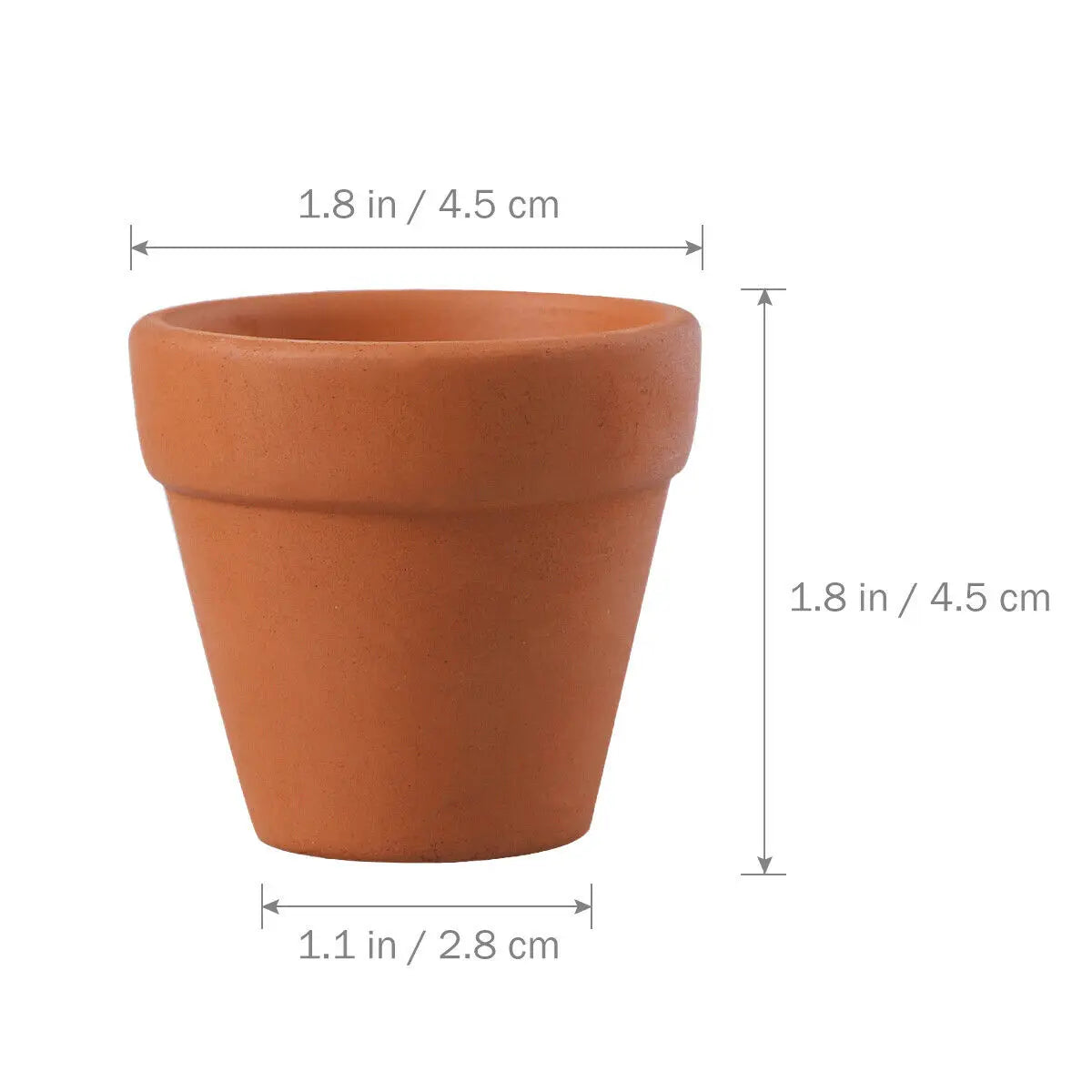 10Pcs Red Pottery Flower Pot Clay Pottery Planter Cactus Flower Pots Succulent Pot With Drainage Hole Great For Plants Oasis Select