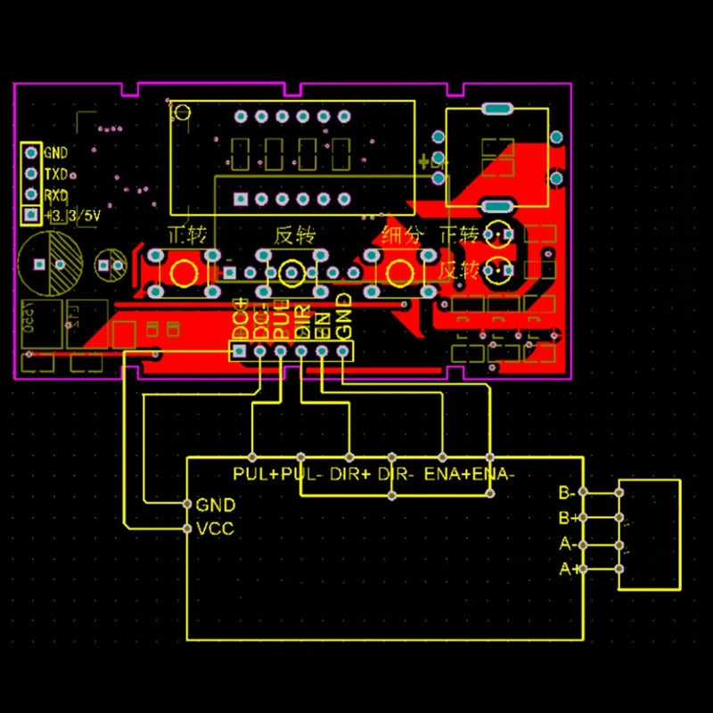 Speed RPM Display Stepper Motor Driver Controller Board Speed Adjustable Reversal Oasis Select