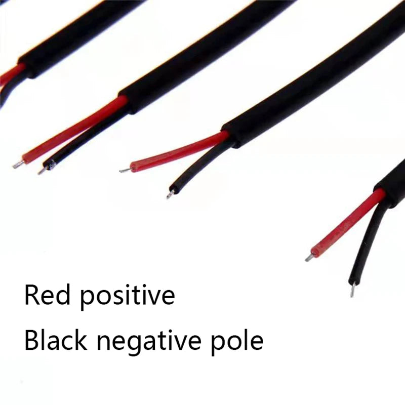 DC Power Pigtail Cable 12V Power Supply Copper Wire 5.5x2.1mm Male Female Connectors For LED Driver DVR Rearview Monitor Oasis Select