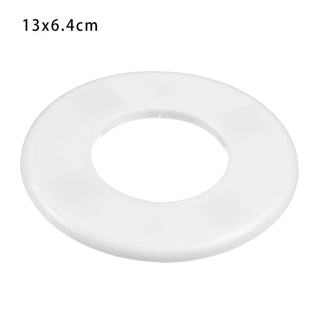 86Type ABS Wall Wire Hole Cover Air-conditioning Dust Pipe Plug Reserved Drill Hole Panel Decor Office Desk Hole Cap Hardware Oasis Select 13x6.4cm