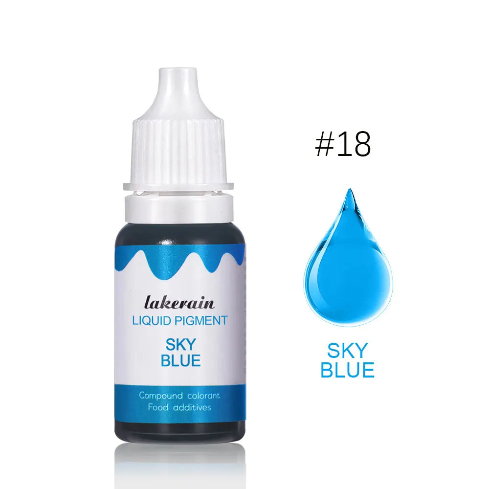 10ml Lip Gloss Liquid Pigment Flavor Essence Oil Drop for Clear Lip Gloss Base Gel Lip Glaze Odorless Moisturizing Lipgloss Base Oasis Select liquid pigment 18