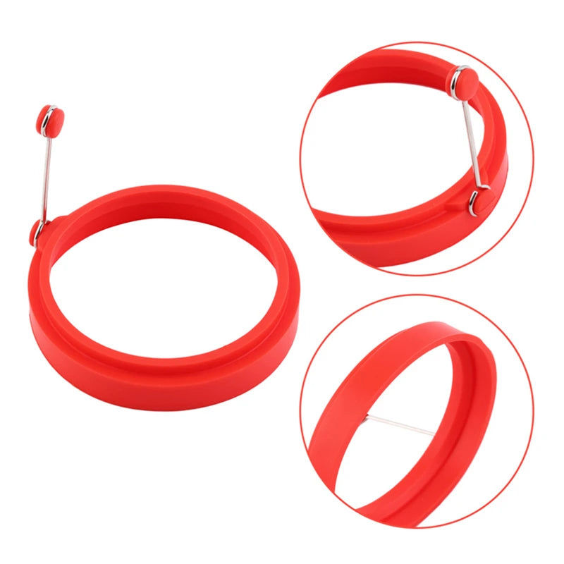 4-Pack Silicone Egg & Pancake Ring Molds – Nonstick Round Egg & Pancake Rings Oasis Select