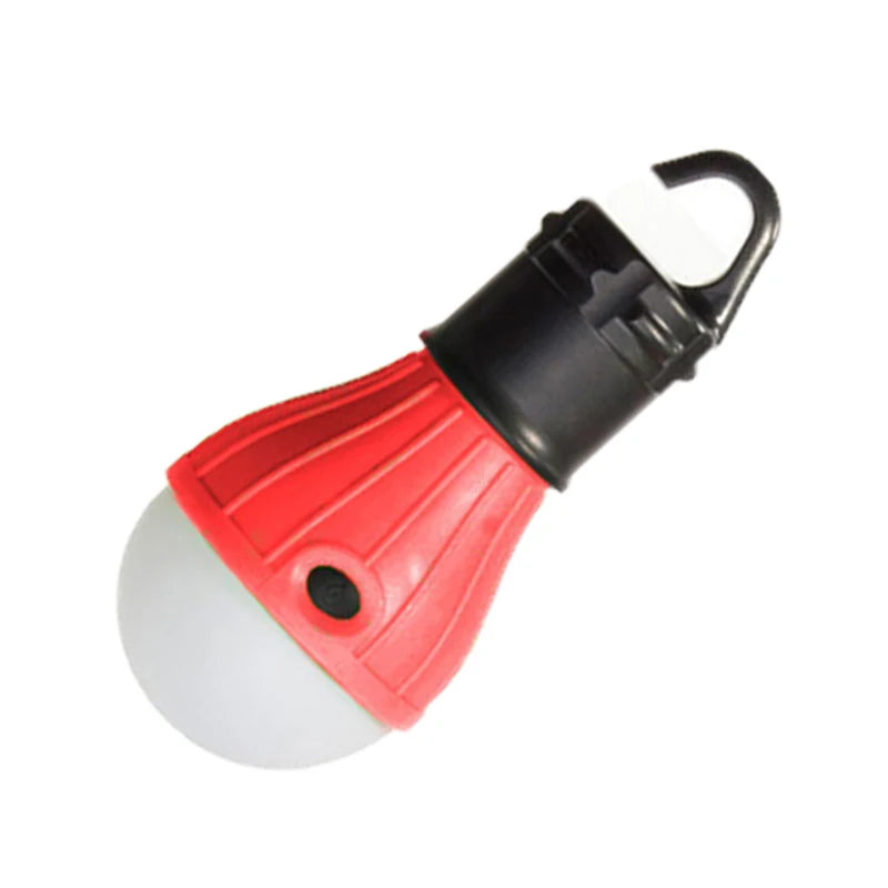 Portable LED Lamp Bulb Camping Light Emergency Light with Hanging Hook Tent Light Camping Lantern Waterproof Oasis Select red