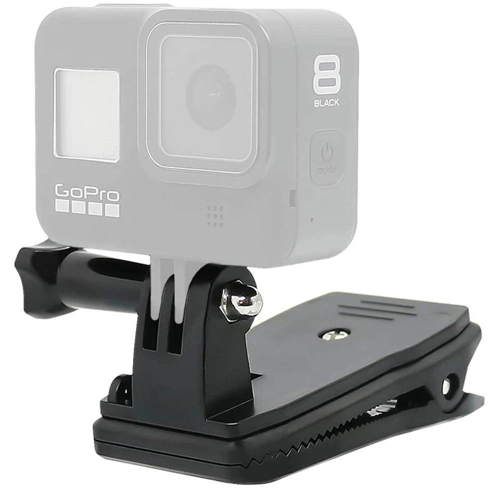 360° Backpack Strap Clip Mount for GoPro & Action Cameras