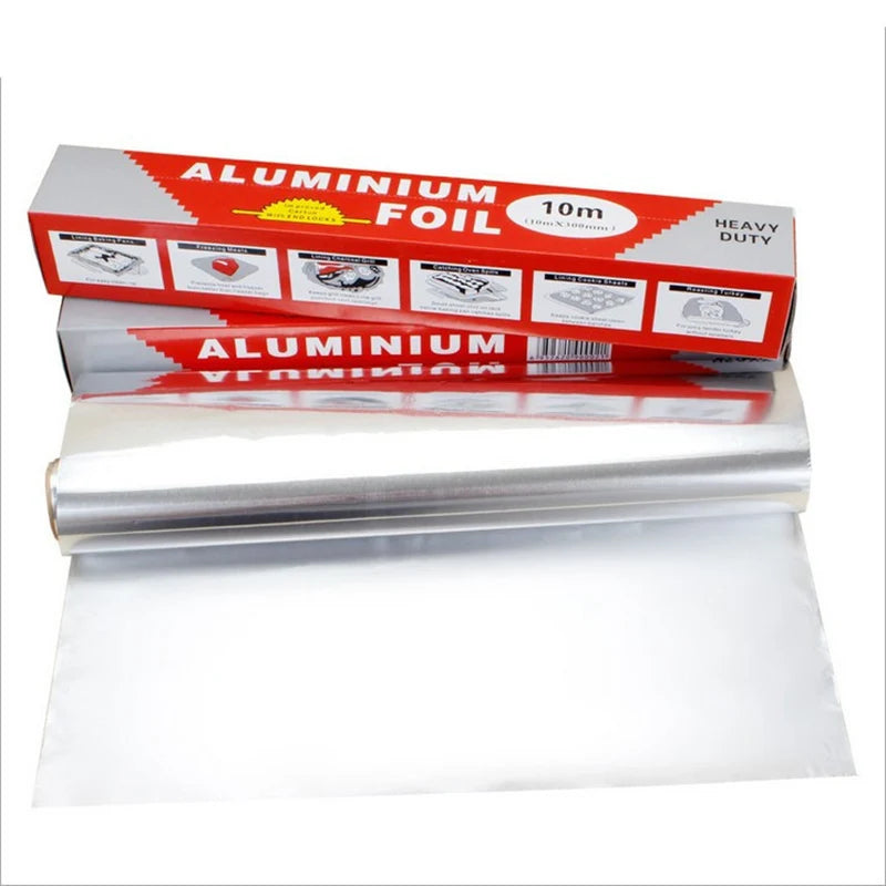 5m Non-stick Mat Baking Tool 20m Aluminum Foil Thickening BBQ Paper Roll Wrapper Grill Roasting Baking Accessory Cream Butter Oasis Select