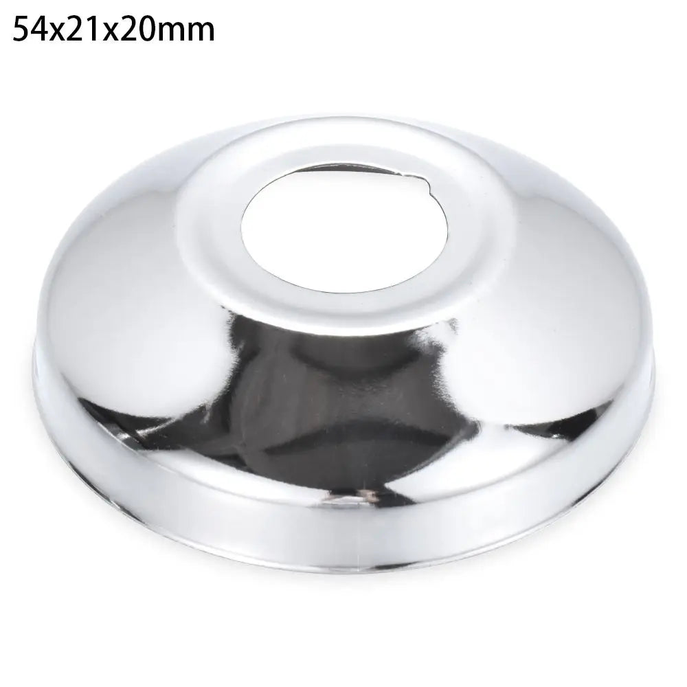 1Pcs Stainless Steel Water Pipe Wall Covers Self-Adhesive Shower Faucet Decorative Cover Chrome Finish Bathroom Accessories Oasis Select 54x21x20mm