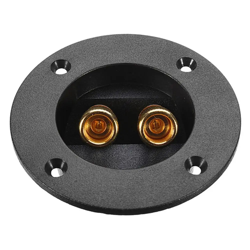 Professional Speaker Box Rear Back Panel Wiring Terminal Plug Round Boxes With 2 Banana Jack Subwoofer Speaker Terminal Oasis Select