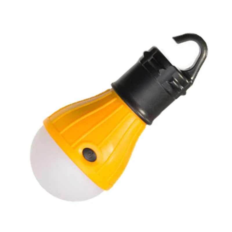 Portable LED Lamp Bulb Camping Light Emergency Light with Hanging Hook Tent Light Camping Lantern Waterproof Oasis Select yellow