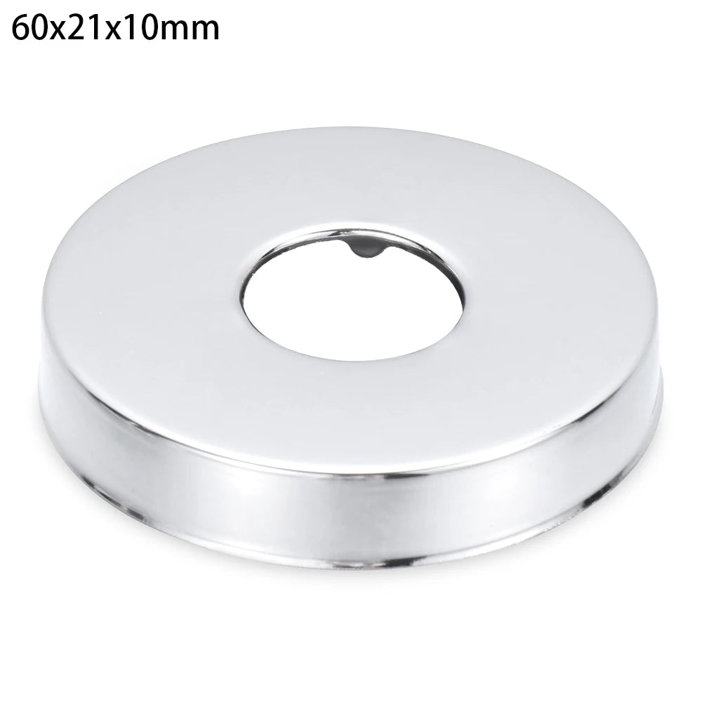 1PC Self-Adhesive Stainless Steel Faucet Decorative Cover Shower Chrome Finish Water Pipe Wall Covers Bathroom Accessories Oasis Select 60x21x10mm
