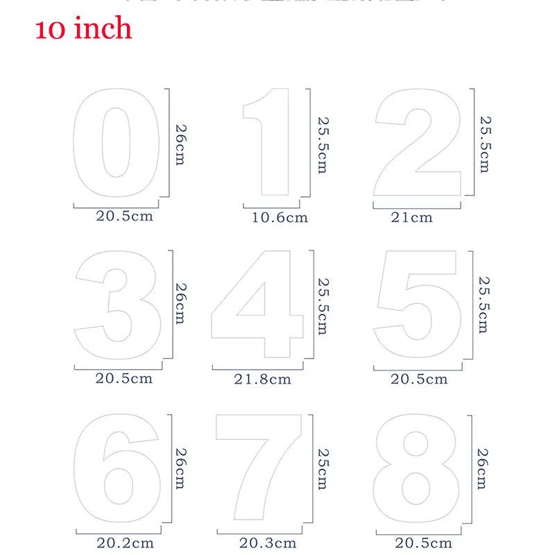 9PCS/SET Molds for Cakes Plastic Alphabet Number Cake Molds Mould Cake Decorating Fondant Tools Wedding Birthday Baking Cake Oasis Select 10inch