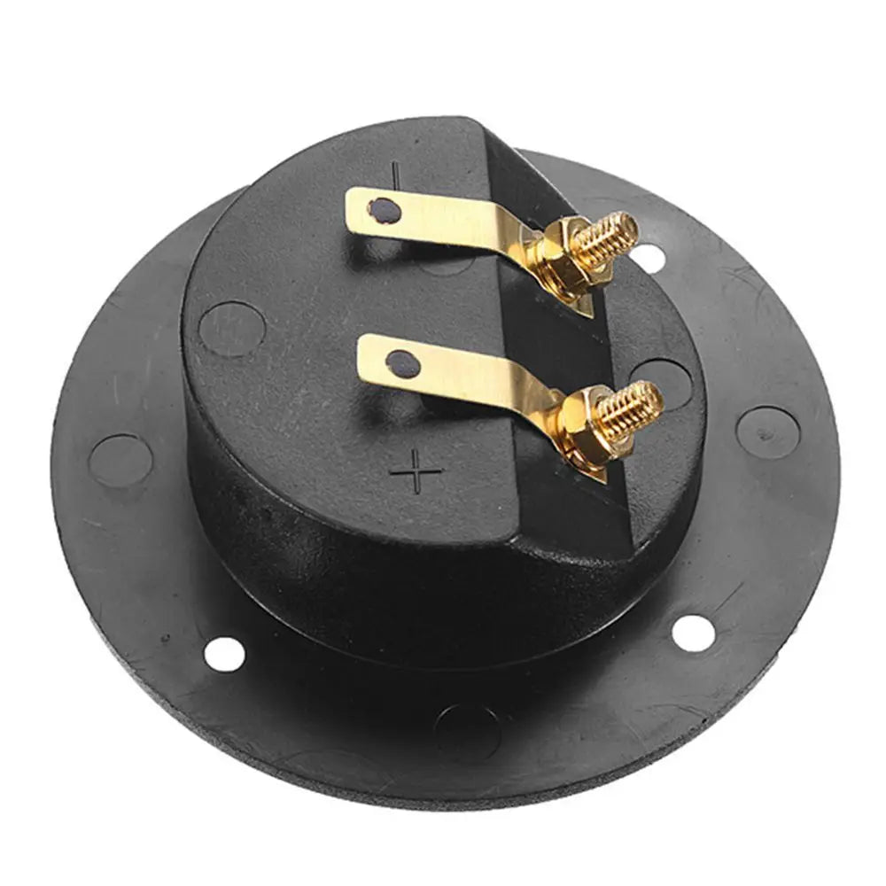 Professional Speaker Box Rear Back Panel Wiring Terminal Plug Round Boxes With 2 Banana Jack Subwoofer Speaker Terminal Oasis Select
