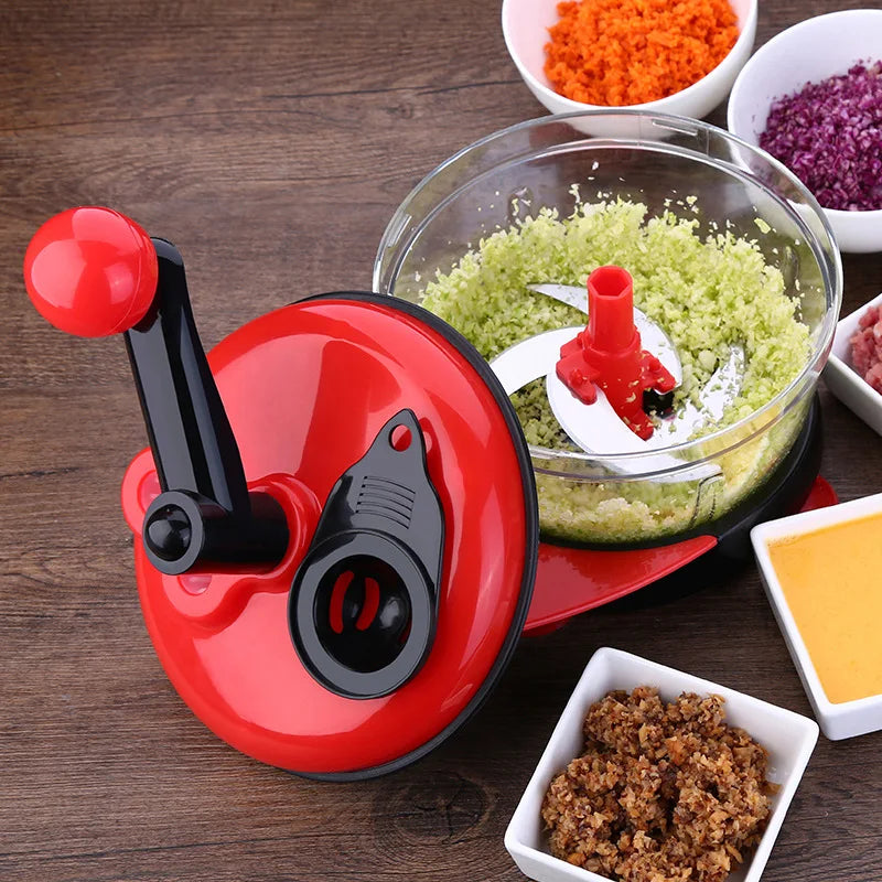 Multi-function Kitchen Manual Food Processor Household Meat Grinder Vegetable Chopper Quick Shredder Green Cutter Egg Blender Oasis Select