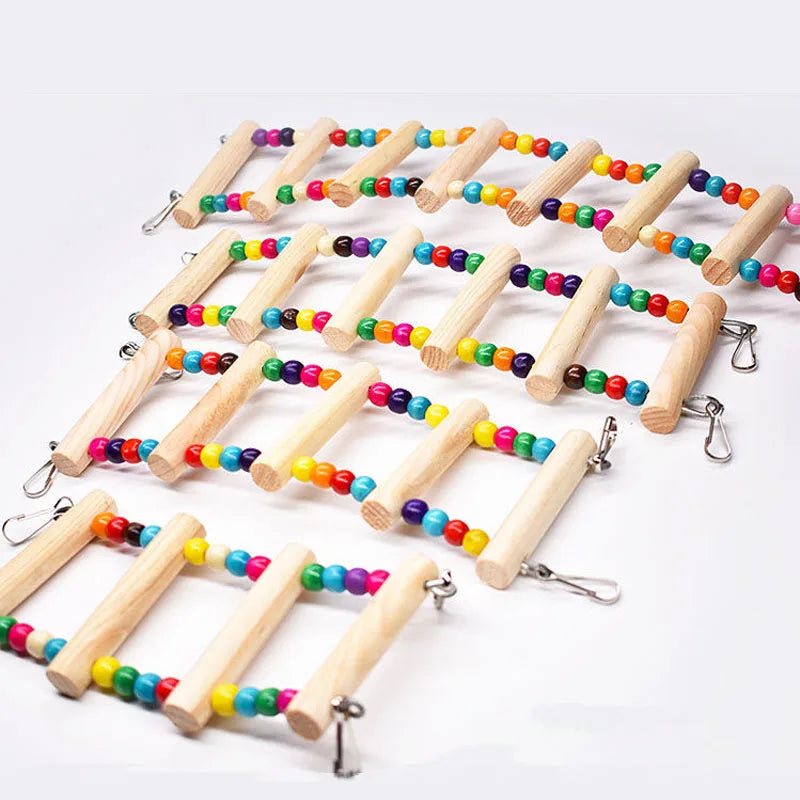 Parrots Ladders Pets Birds Climbing Toys for Parrots Game Bird Calopsita Parakeets Accessories Stairs with Balls Agapornis Toys Oasis Select