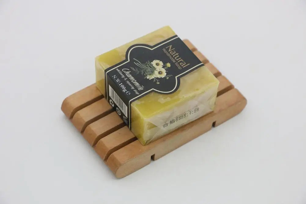 Natural Handmade Soap Bamboo Charcoal Oil Control Facial Cleaning Soap Chamomile Volcanic mud Hydrating Exfoliating Bath Soap Oasis Select Chamomile China Mainland