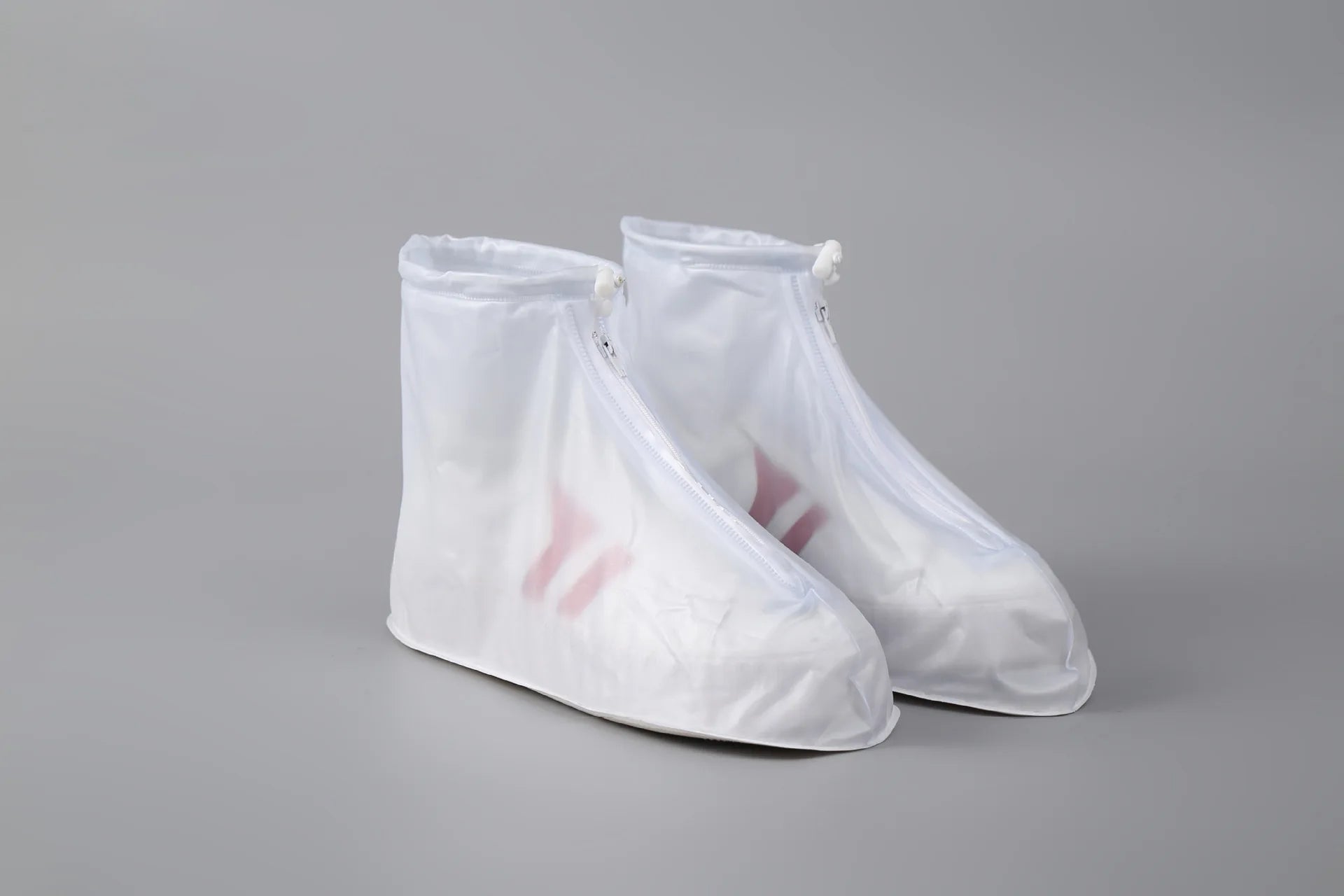 Thickened wear-resistant protection adult travel rain proof shoe cover men's and women's outdoor fashion waterproof shoe cover Oasis Select XXXL 45-46 Frosted white