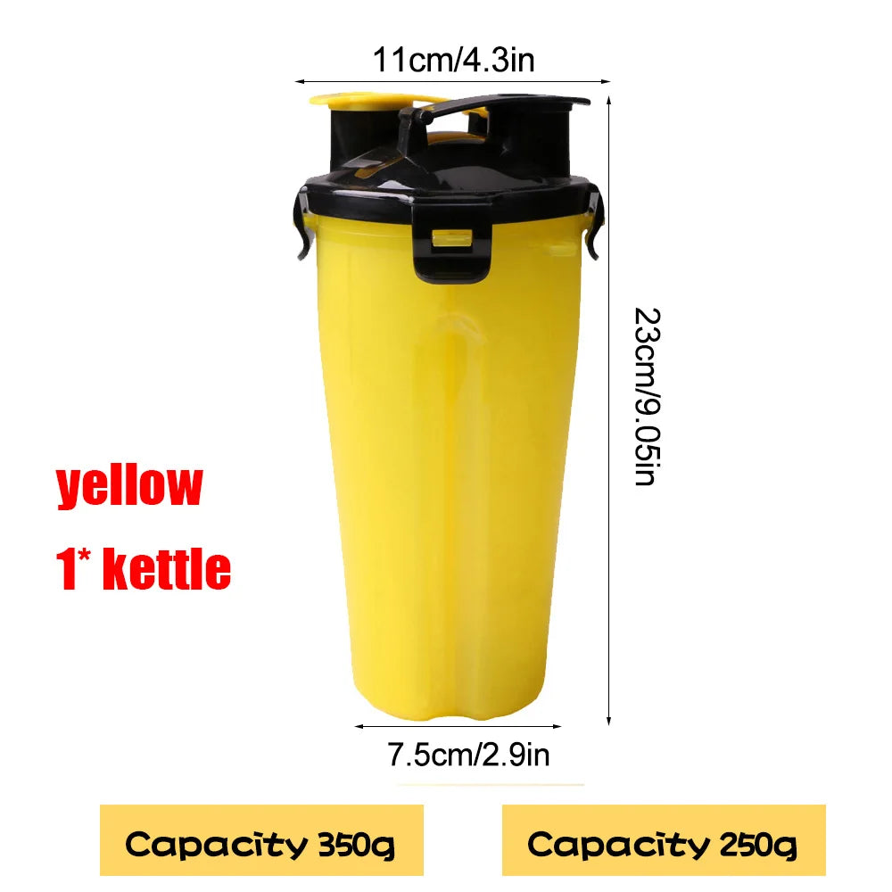 2-in-1 Portable Pet Food & Water Bottle with Folding Bowl Travel Pet Feeder Oasis Select PURPLE