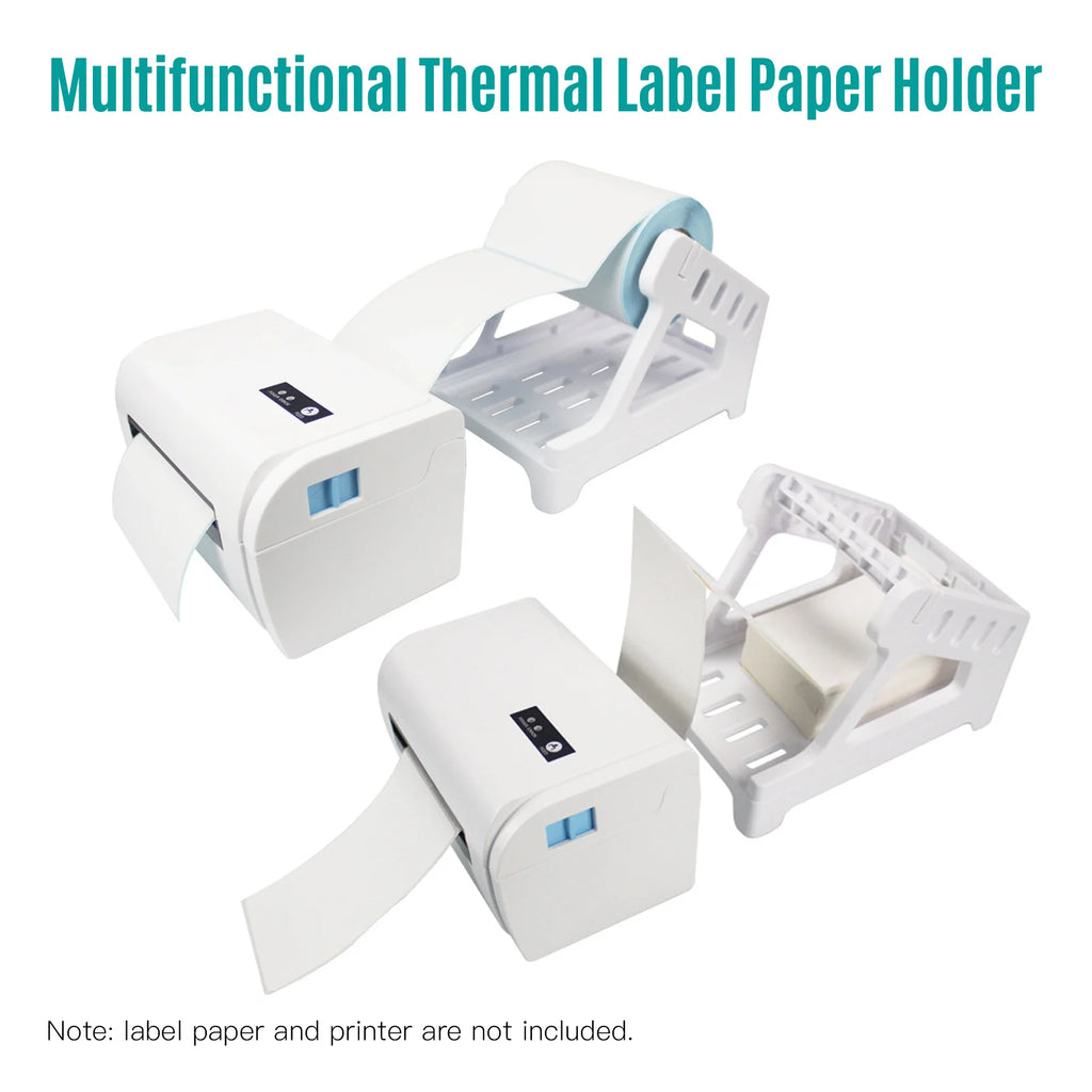 Label Holder for 4x6 Shipping Labels Printer Rolls and Fanfold Labels 2 in 1 Work for Desktop Themal Label Sticker Oasis Select