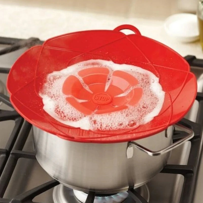 Silicone Lid Spill Stopper Cover for Pot Pan Kitchen Accessories Cooking Tools Flower Cookware Home Kitchen Accessories Gadgets Oasis Select