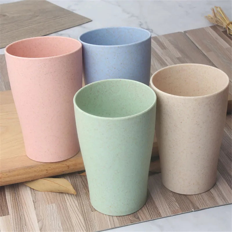 Wheat Straw Cups Set of 4 – Reusable BPA-Free Kids Cups Reusable Drinking Cups Oasis Select