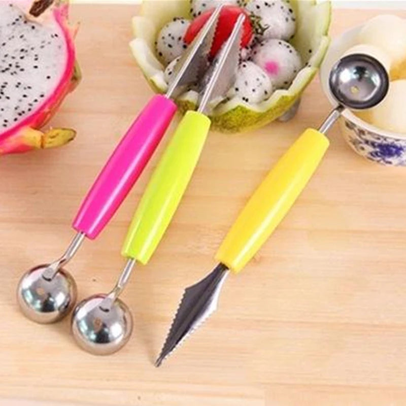 Stainless Steel Melon Baller & Ice Cream Scoop Kitchen Tool Melon Baller Scoop Oasis Select Random color