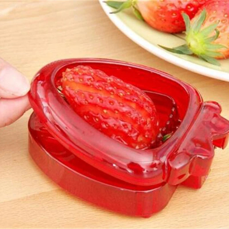 2pc/ Set Kitchen Fruit Gadget Tools Strawberry Slicer Cutter Strawberry Corer Strawberry Huller Leaf Stem Remover Oasis Select