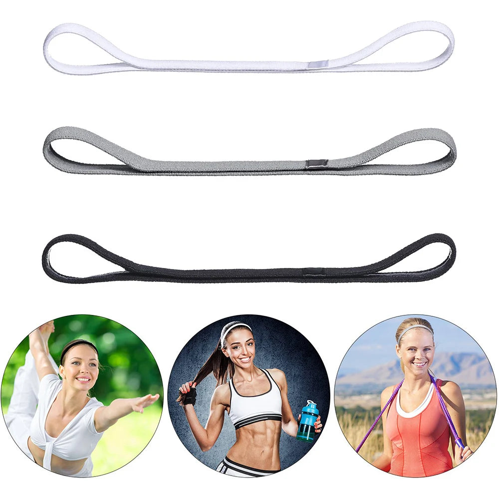 Thin Sport Headbands for Women and Men Non-slip Yoga Hair Band Elastic Sweatbands for Football,Basketball,Soccer,Tennis and Golf Oasis Select
