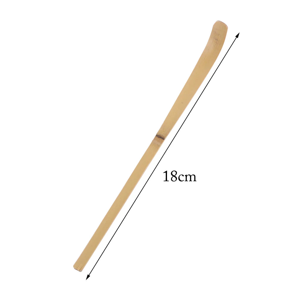 Wood Cooking Utensil Tea Leaf Matcha Sticks Teaware Spice Gadget Spoon Teaware Black Bamboo Kitchen Tool 180*10*10mm Oasis Select