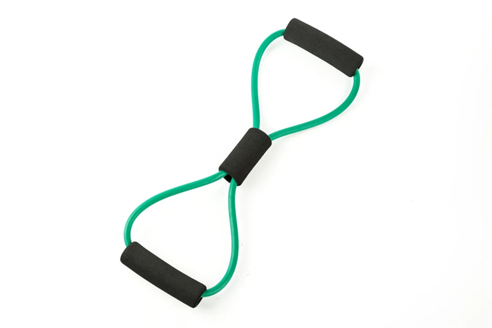 Yoga Resistance Bands Elastic Band Sports Exercise Puller 8-shaped Chest Expander for Body Building Home Gym Fitness Equipment Oasis Select green