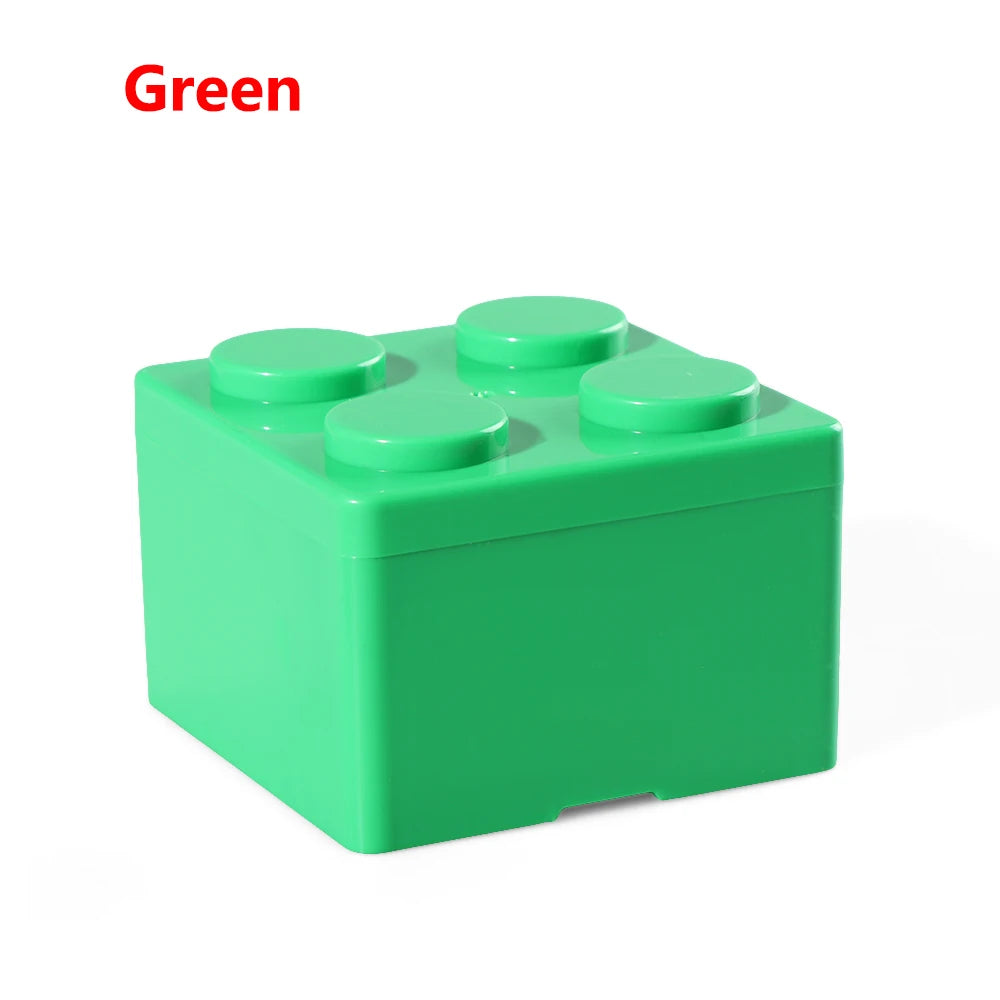 New Creative Storage Box Building Block Shapes Plastic Saving Space Box Superimposed Desktop Handy Office Supplies Oasis Select S Green