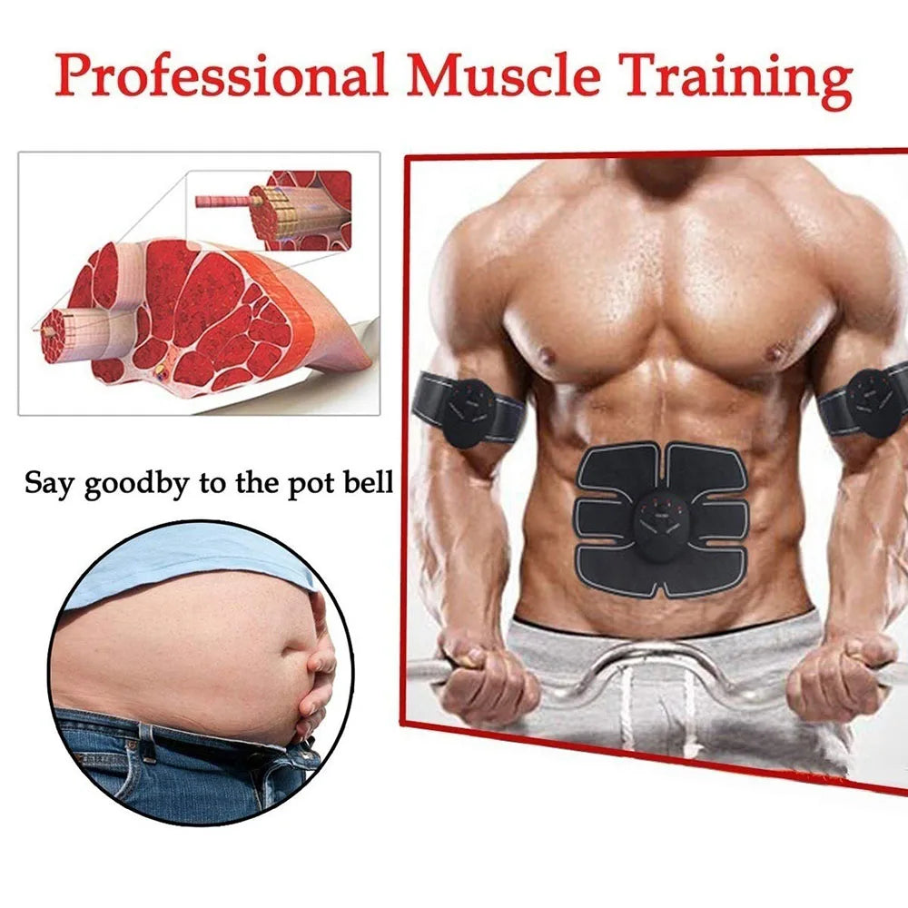 Abdominal Muscle Stimulator Toner ABS Workout Home Gym Office Fitness Equipment Training Men Women Electrostimulation Musculaire Oasis Select
