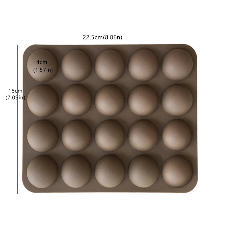 Ball Sphere Silicone Mold – Chocolate, Candy, Cake & Soap Silicone Baking Mold Oasis Select