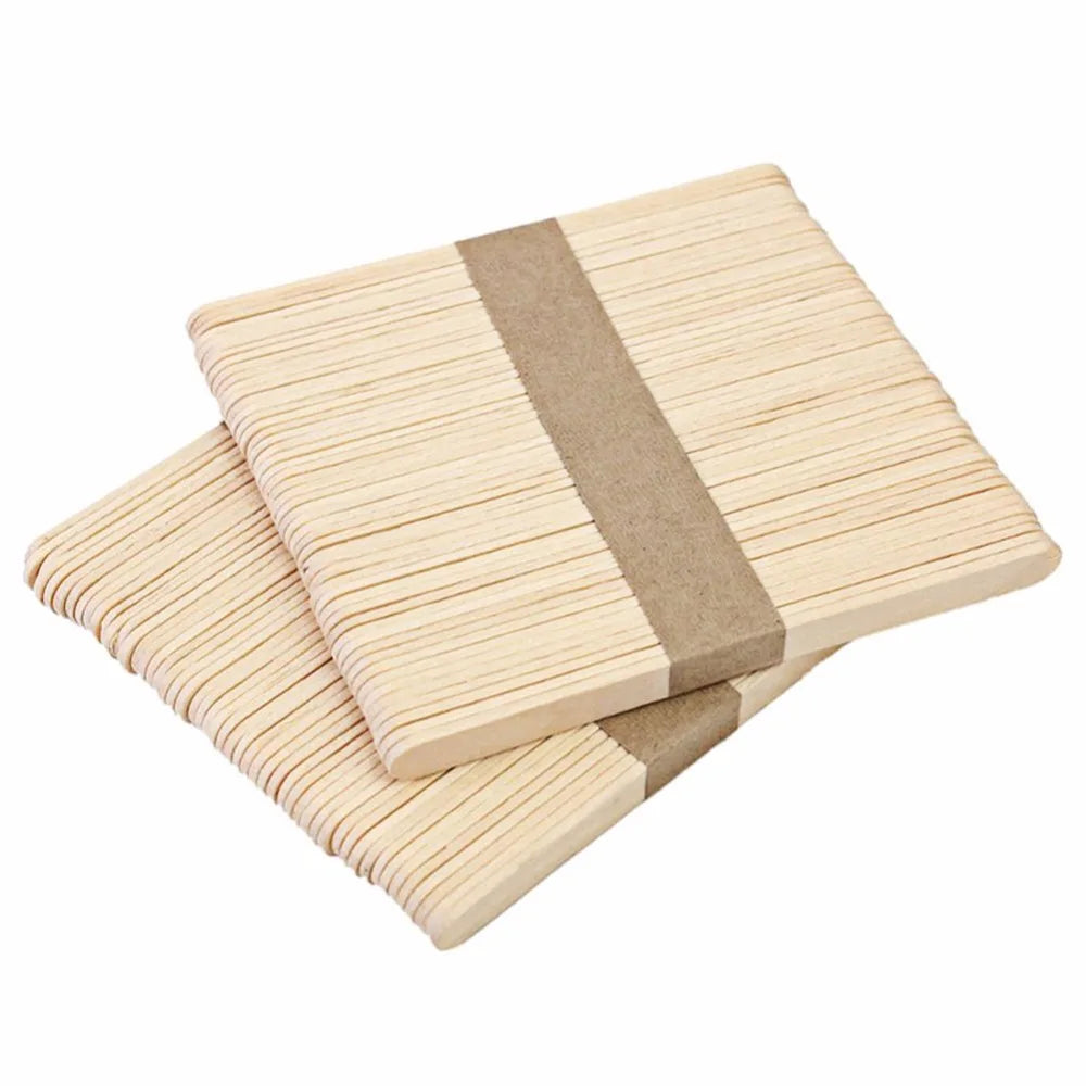 50-Pack Colored Wooden Popsicle Sticks – DIY Craft & Ice Cream Wooden Craft Sticks Oasis Select