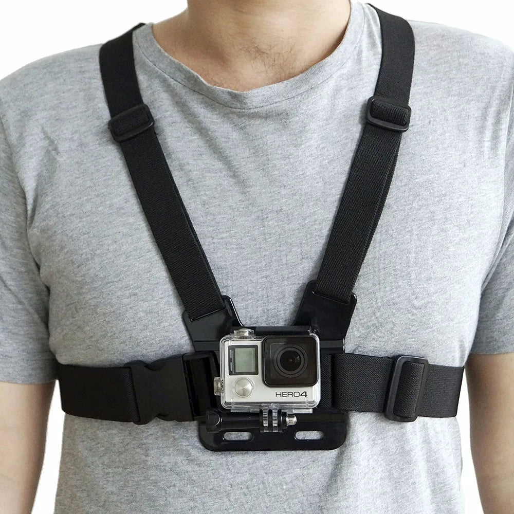 Chest & Head Strap Mount for GoPro, DJI & Insta360 Cameras