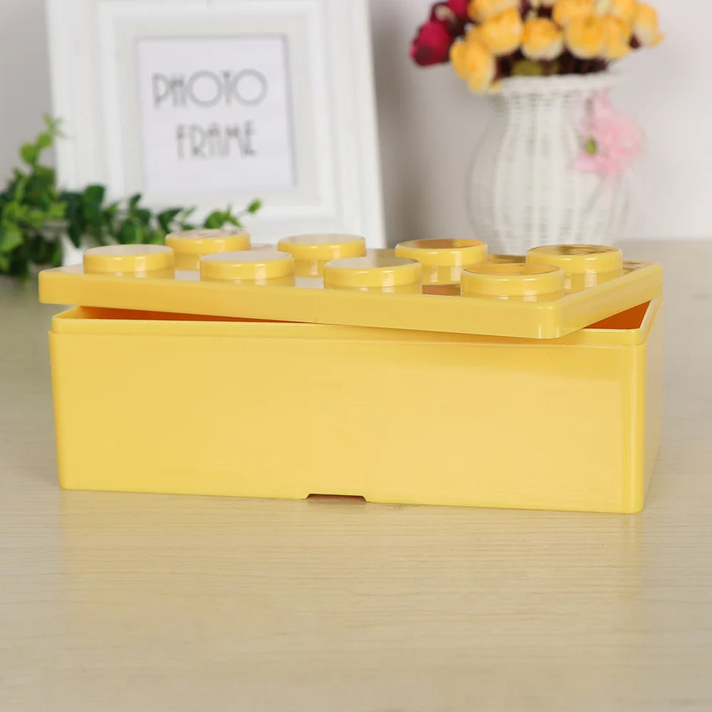 New Creative Storage Box Building Block Shapes Plastic Saving Space Box Superimposed Desktop Handy Office Supplies Oasis Select