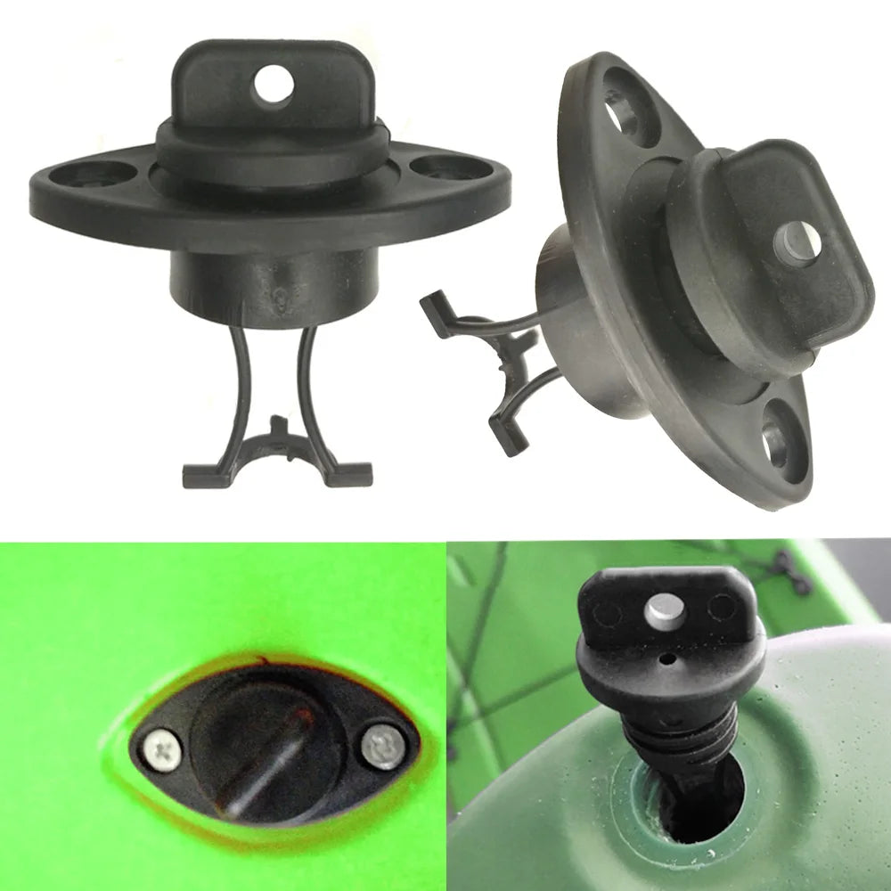 Universal Canoe Dinghy Kayak Boat Hull Thread Drain Plugs Kit Plastic Scupper Stopper Bung Oasis Select