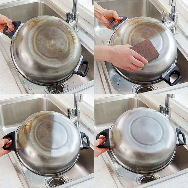 Nano Sponge Magic Eraser for Removing Rust Cleaning Cotton Emery Sponge Melamine Sponge Kitchen Supplies Descaling Clean Rub Pot Oasis Select