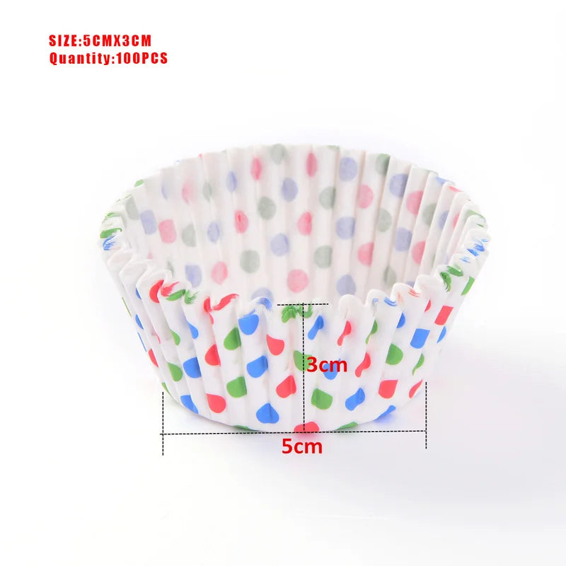 100-Pack Cupcake Liners – Greaseproof Paper Muffin Baking Cups Cupcake Liners Oasis Select