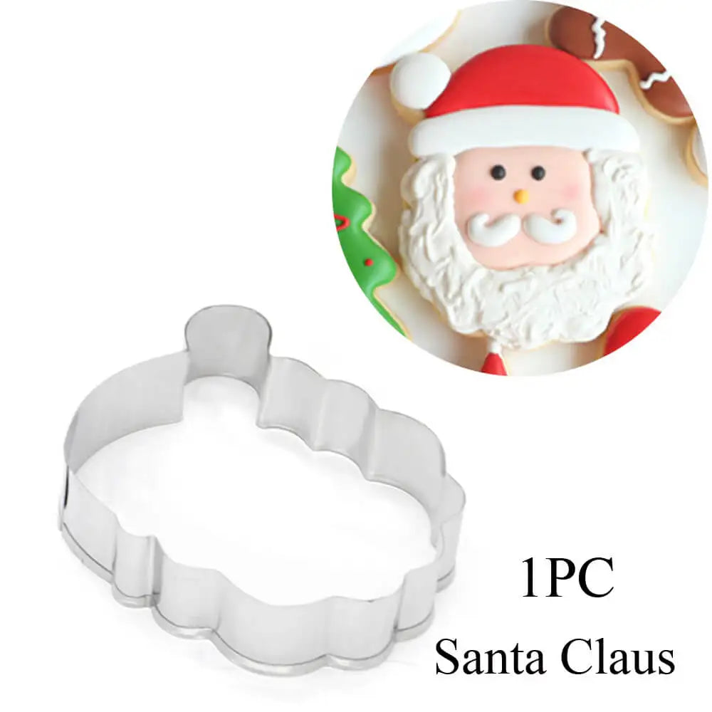 Christmas Cookie Cutters | Stainless Steel Xmas Baking Molds