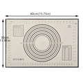 Thicken Paltinum Silicone Mat Knead Flour Pad Slim Non-stick Cooking Baking Mats Oven Cake Placemat 30X40cm Oasis Select 30X40CM BLACK