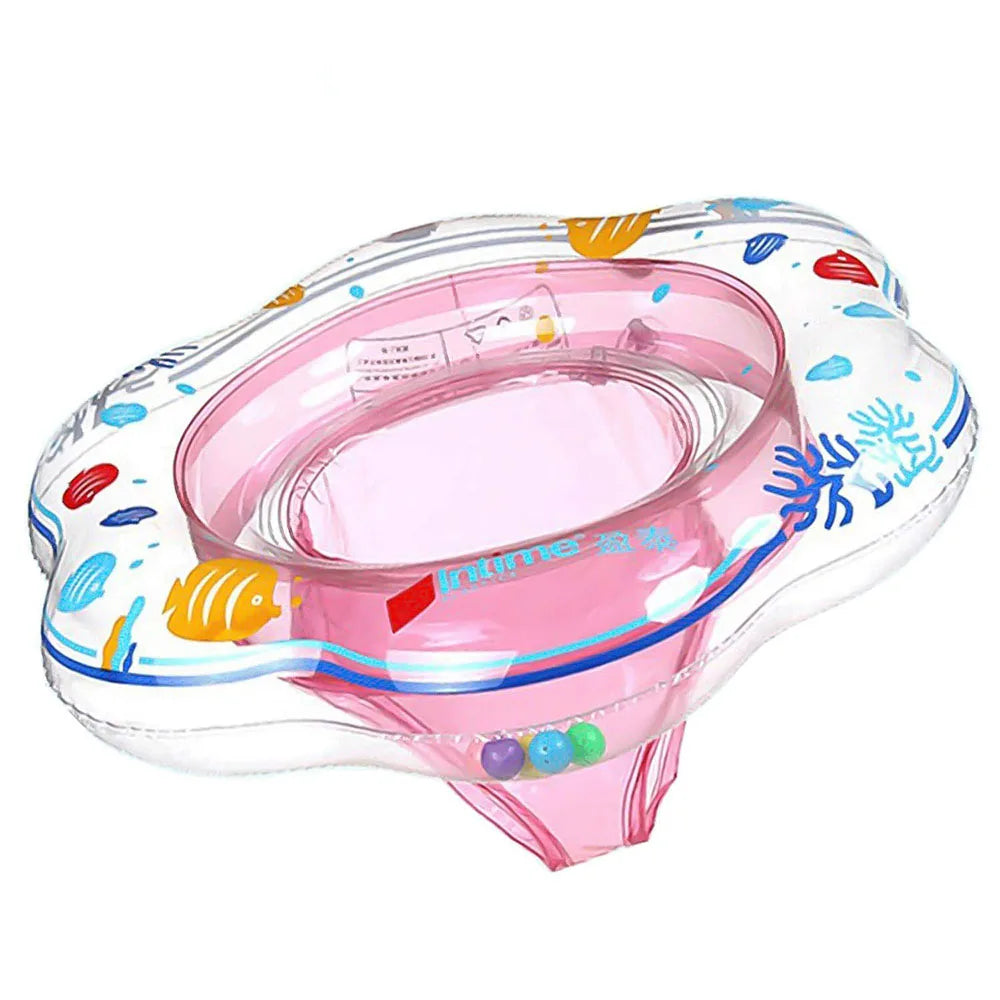 Baby Swimming Ring Float with Double Airbag Safety Seat Inflatable Infant Swim Ring Toy Kid Pool Bathtub Accessories Water Sport Oasis Select Pink