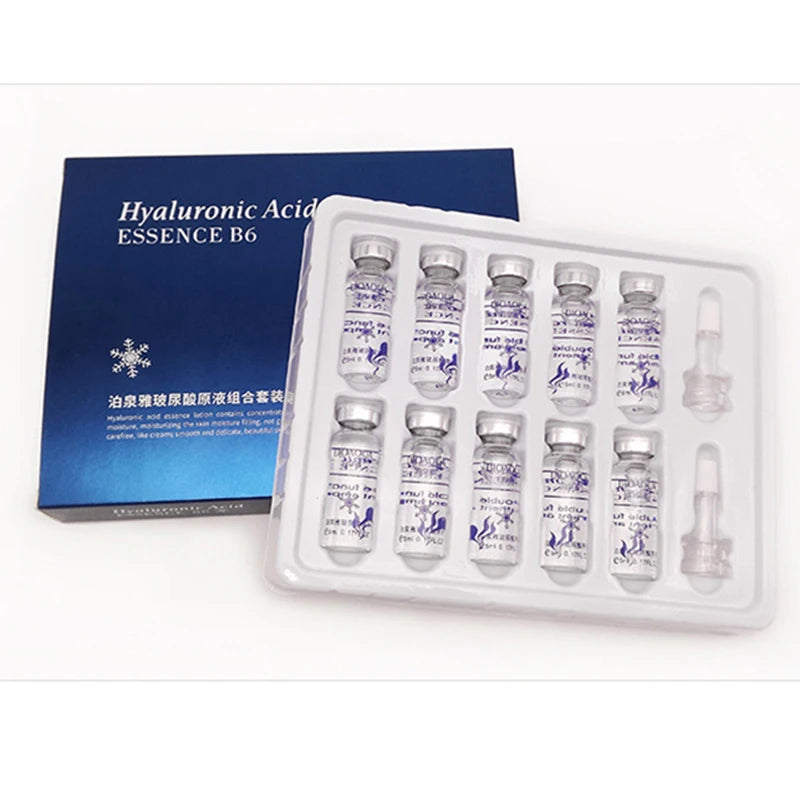 BIOAQUA Hyaluronic Acid Serum Ampoules – 10-Pack Moisturizing Set Face Serum Ampoules Oasis Select